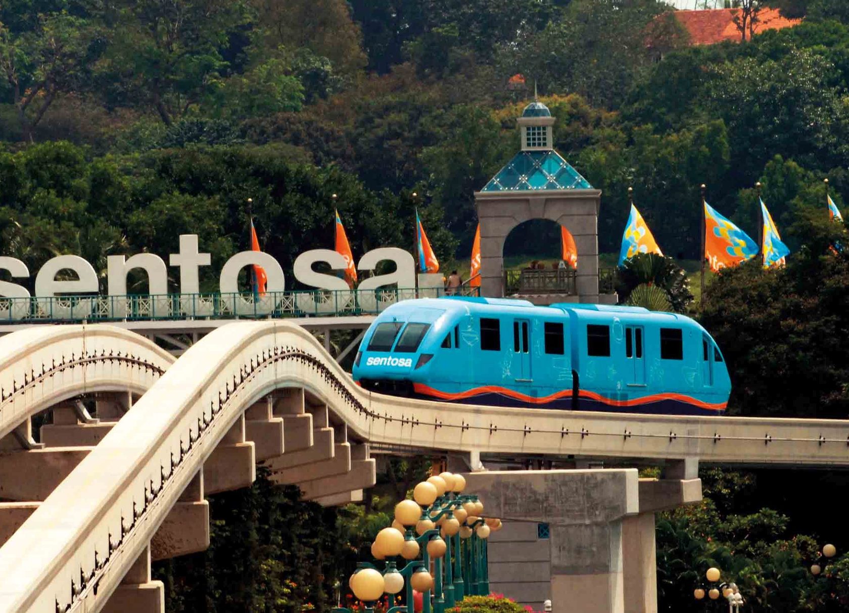 Attractions for tourists on Sentosa Island