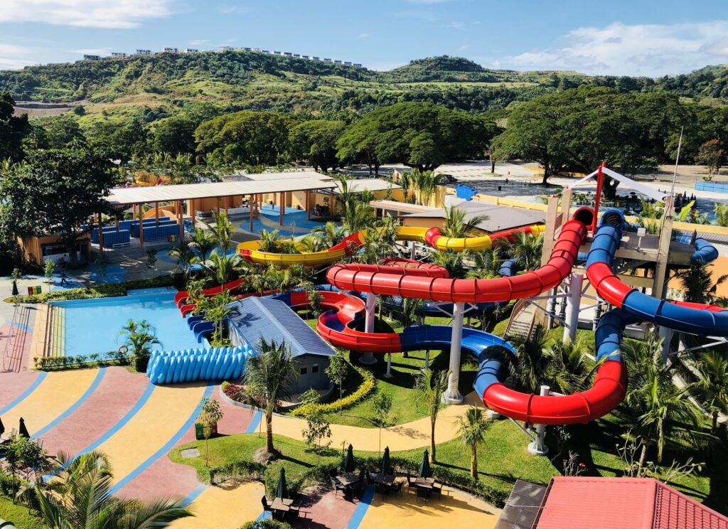 Water park in Angeles City in the Philippines