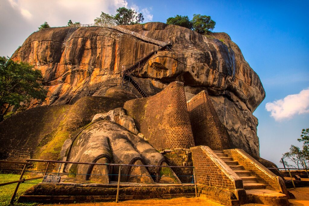Mount Sigiriya in Sri Lanka