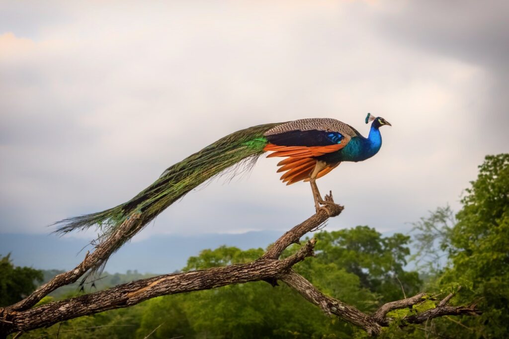 Peacocks in Udawalawe Park (Sri Lanka)