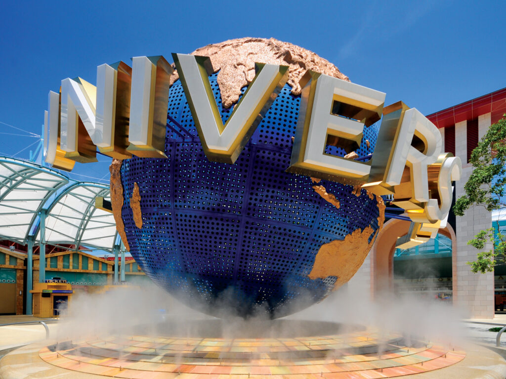Amusement park Universal Studios in Singapore