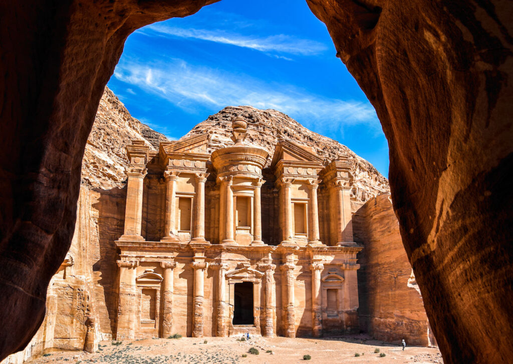 The ancient city of Petra in Jordan