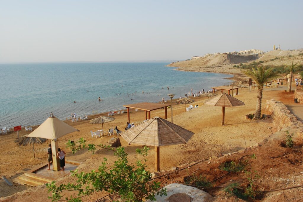 Beaches on the Dead Sea in Jordan