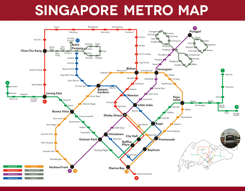 Singapore metro maps