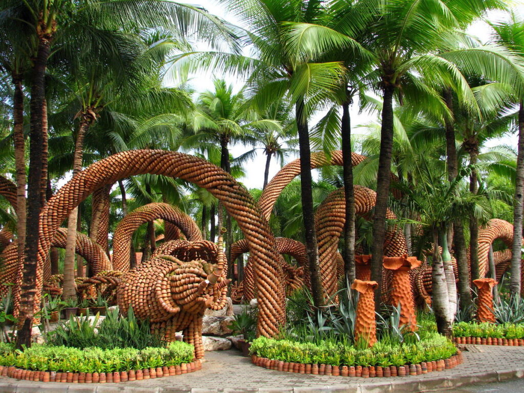 Tropical park Nong Nooch in Pattaya, Thailand