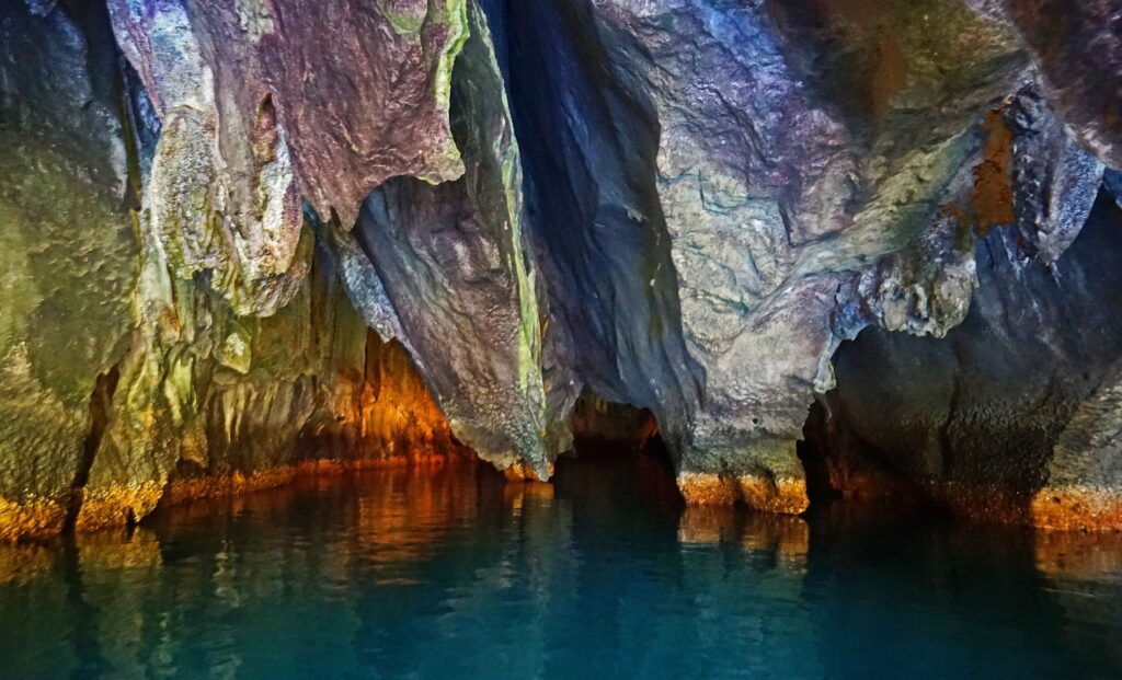 Puerto Pricess underground river caves in Palawan, Philippines