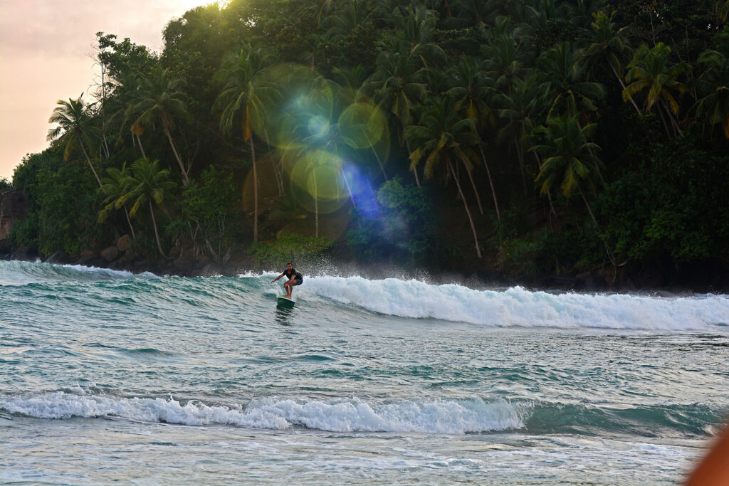 Surfing in Mirissa (Sri Lanka)