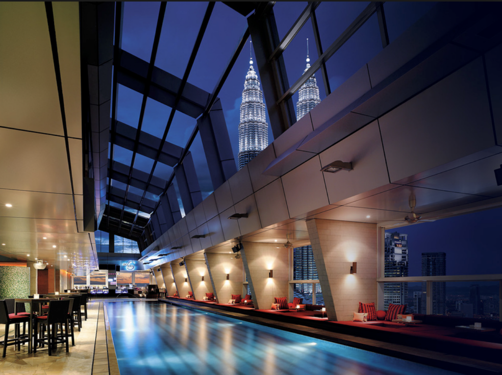 Views on Petronas Twin Towers in Kuala Lumpur