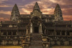Angkor Wat for tourists, Cambodia