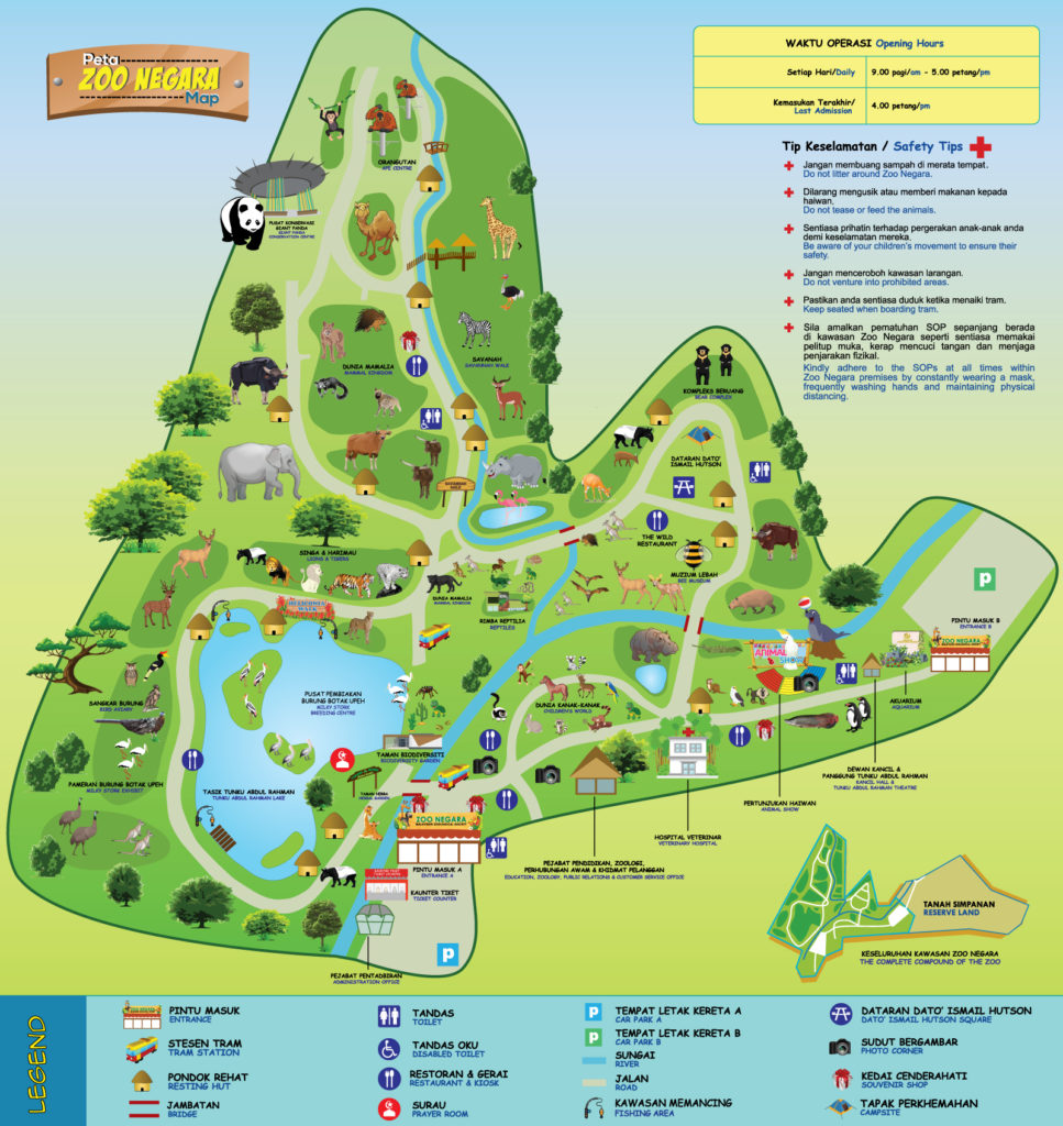 Negara Zoo Map