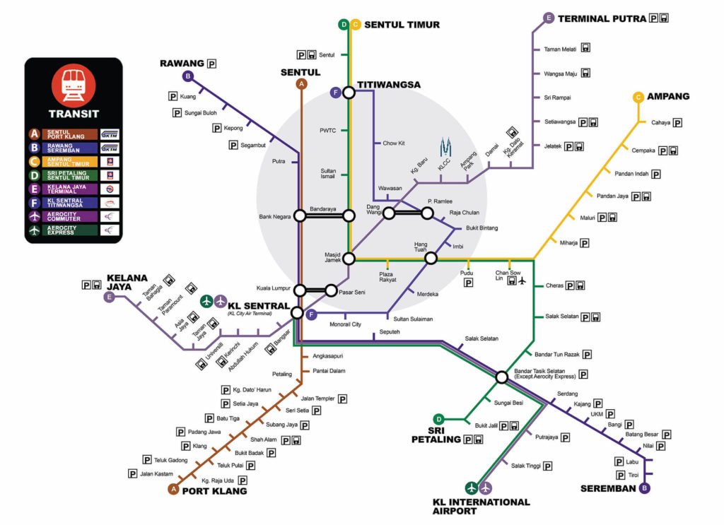 Malaysian Train Map