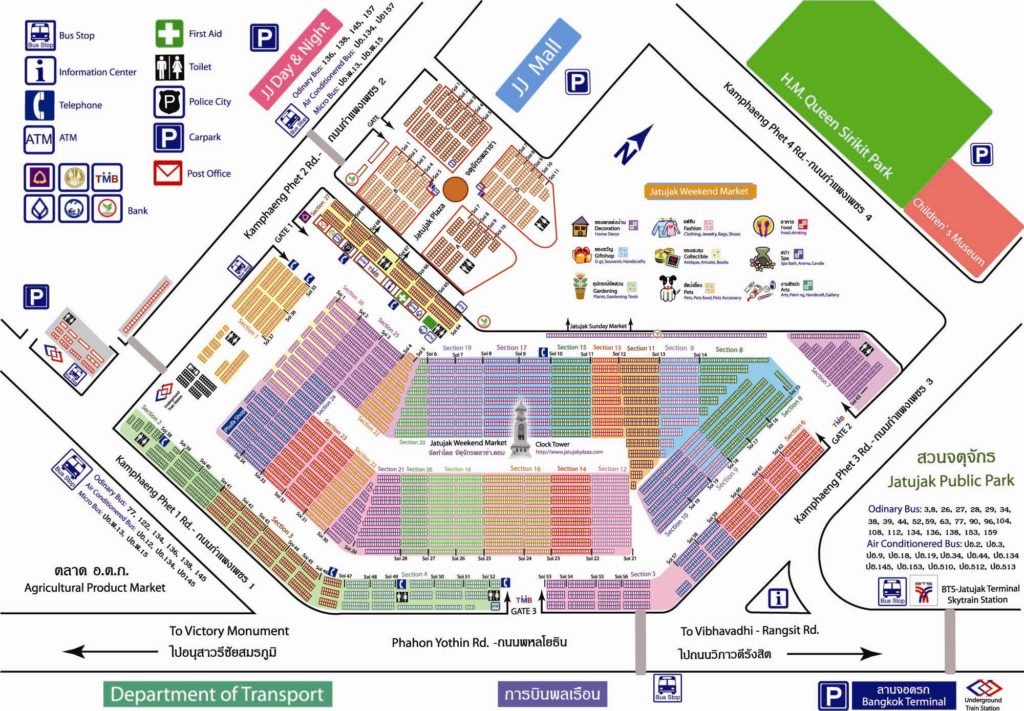 Chatuchak Market Map 2023