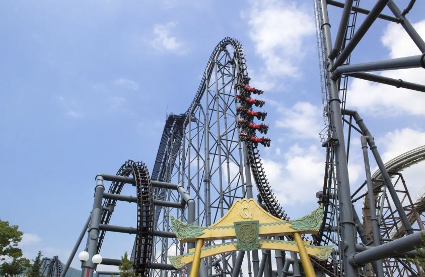 Extreme rides in Japanese Amusement Park