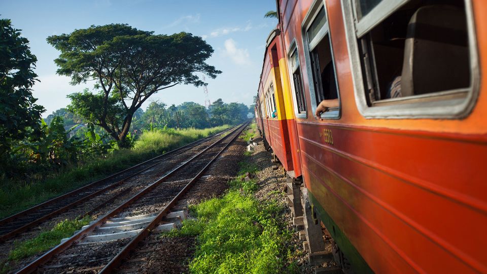 Red Train in Sri Lanka