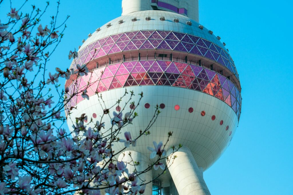 Башня Восточная Жемчужина в Шанхае